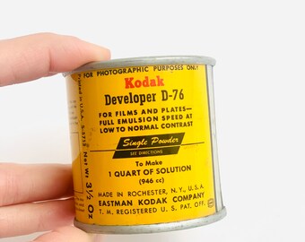 Vintage new Kodak  Eastman Developer D-76 for films and plates - made in USA - full emulsion speed at low to normal contrast