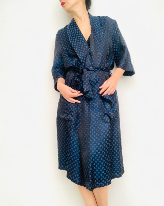 Original vintage men's robe 1970s, retro dressing gow… Gem