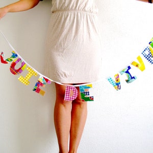 Joie de vivre quote garland banner