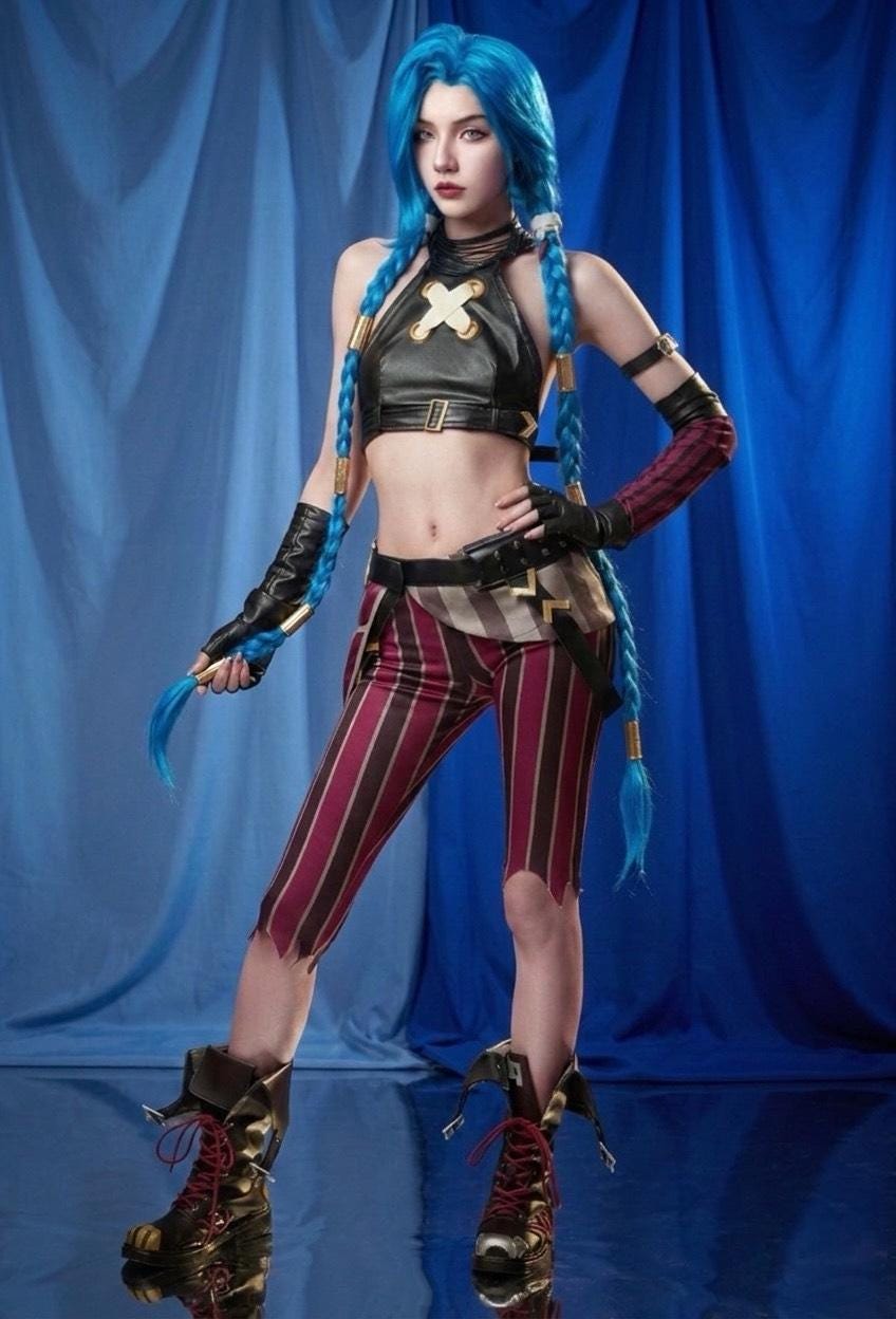 Arcane Jinx Inspired Cosplay Costume Full Set - Etsy