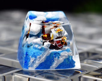 Going Merry, Thousand Sunny Resin Artisan Keycap, Anime Gaming Esc Keycap, Custom Anime Artisan Keycap for Mechanical Keyboard