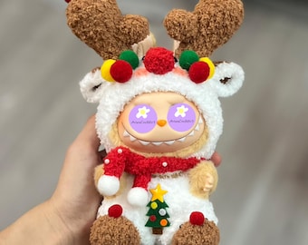 Reindeer Puppen Kleidung, Kleidung für Wald Monster, Gehäkelte Monster Outfit