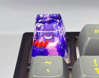 Gen.gar Resin Artisan Keycap with Red Hand, Custom Anime Keycap, valentines gift
