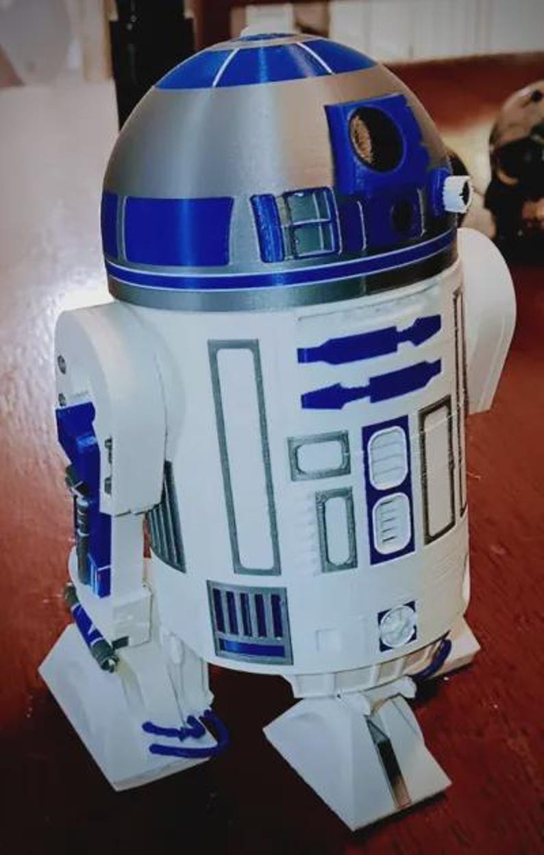 Life-size R2-D2 STL Model – Full Scale 3D Printable Droid Model Files ...