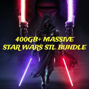 400GB+ Star Wars STL Bundle – Starships, Droids, Characters & Props 3D Print Files