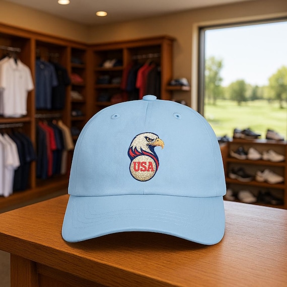USA 250 Bald Eagle Golf Ball Cap | Classic Dad Cap