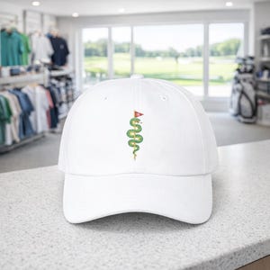 Snake Golf 18th Hole Cap | Embroidered Dad Hat