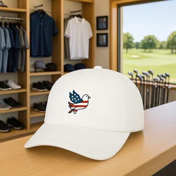 USA 250 Dove Embroidered Classic Dad Cap | American Flag Colors, Patriot