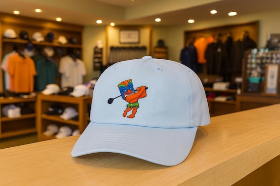 Tiki Golfer Cap Classic Dad Cap | Tropical Golfing Tee Time Hat
