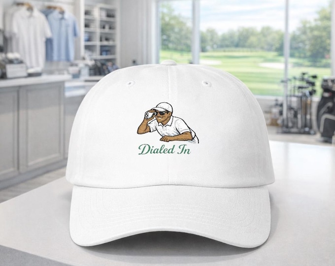 Golfer Taking Aim Cap | Classic Dad Cap