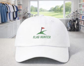 Flag Hunter Golf Hat Classic Dad Cap | Embroidered Golf Logo