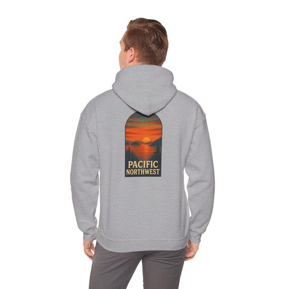 San Juan Islands Landscape Hoodie | Pacific Northwest Coastal Sweatshirt