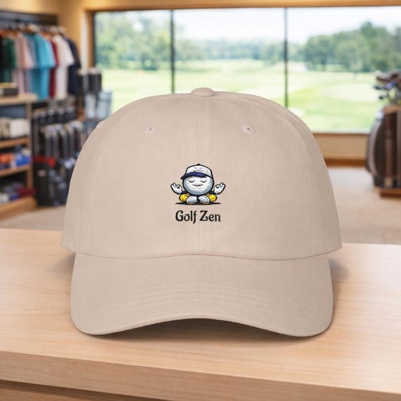 Golf Zen Meditating Golfer Cap | Classic Dad Cap