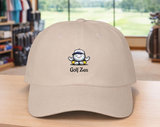 Golf Zen Meditating Golfer Cap | Classic Dad Cap