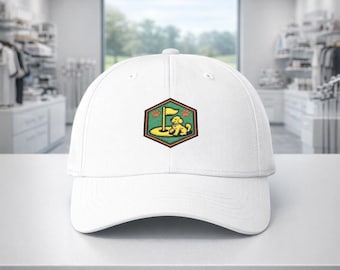 Embroidered Golf Cap | Dog Lover, Course Dog Patch, Cotton Dad Hat