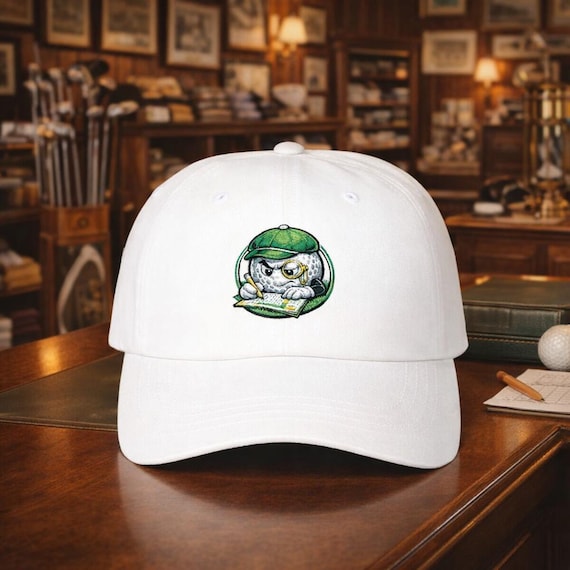 Golf Dad Hat | Funny Vintage Golfer Ball with Scorecard | Gift for Golf Lovers