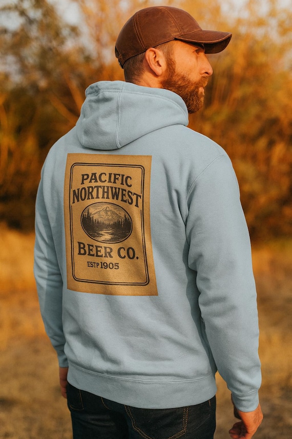 Pacific Northwest Beer Co. Hoodie | Vintage Brewery Label