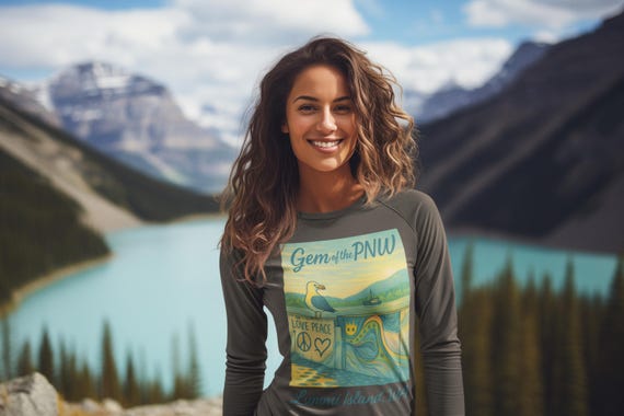 PNW Inspired Long Sleeve Tee: Gem of the Pacific Northwest