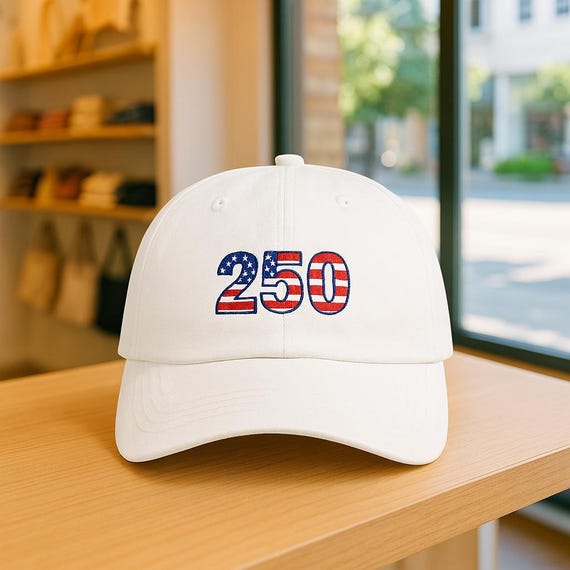 America 250 Tribute Dad Cap | 1776-2026, Flag Colors