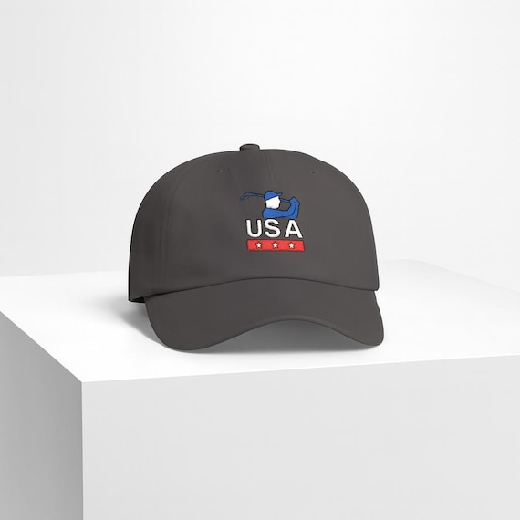 USA Golfer Swing Cap | Golf Hat, Red White Blue 250th Anniversary