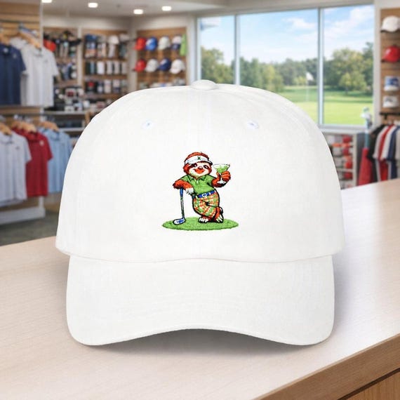 Sloth Golfer Martini | Dad Cap