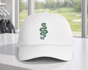 Snake Golf Club Dad Cap | Unstructured Cotton Golf Hat