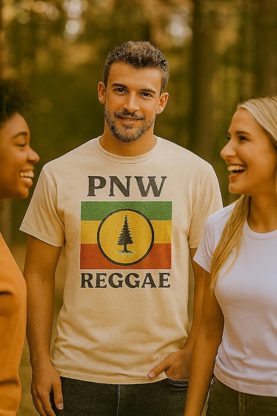 PNW Reggae Cotton Tee - Pacific Northwest Music Lover Unisex Shirt