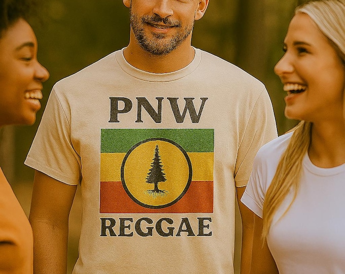 PNW Reggae Cotton Tee - Pacific Northwest Music Lover Unisex Shirt