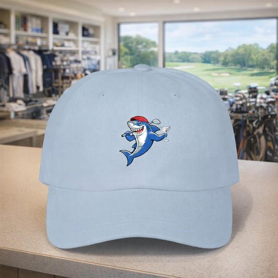 Shark Golfer Dad Cap | Martini, Playful Golf Hat