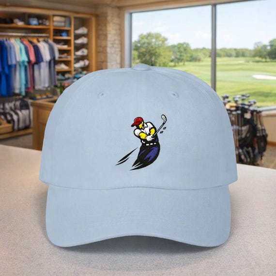 Golfer Slicing Logo Classic Dad Cap | Golf Humor, Sports Hat