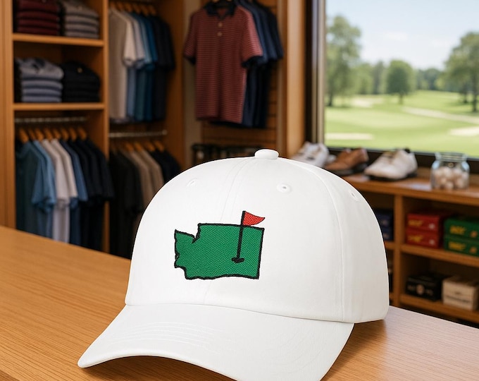 Washington State Golf Green Dad Cap | Pacific Northwest Golfer Hat