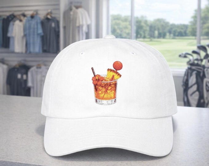Mai Tai with Golf Ball Cap | 19th Hole Cocktail Golf Hat