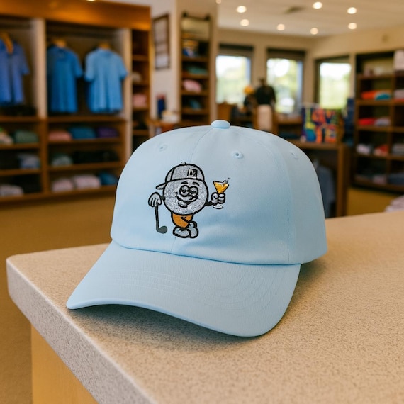 Funny Boozy Golf Ball Dad Cap, Golf Tournament Hat