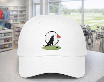 Howling Wolf Golf Logo Cap | Classic Dad Cap