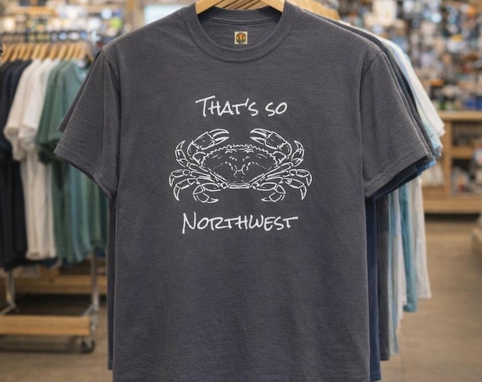 PNW Dungeness Crab Illustration Tee | Northwest Coast Salute