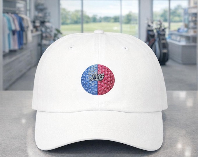 LummiVibez Brand Logo Split Color Golf Ball Logo Dad Cap | LVG Hat