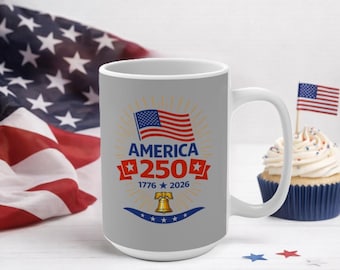 America 250 1776-2026 Flag Mug | 15oz Ceramic