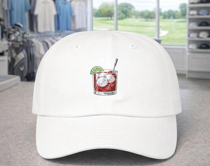 Transfusion Cocktail Golf Ball Ice Cubes Classic Dad Cap | Golf Logo