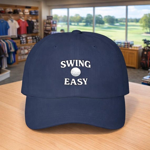 Slow Down Your Club Speed Golf Cap | Baseball Hat, Golf Reminder Logo