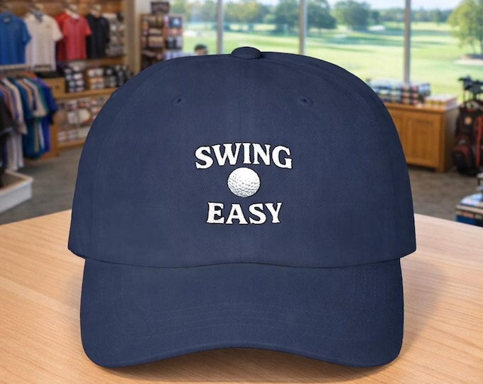 Slow Down Your Club Speed Golf Cap | Baseball Hat, Golf Reminder Logo
