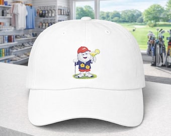 Golfer in Hawaiian Shirt Sipping Margarita Cap | Funny Golf Dad Hat