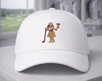 Hula Girl Golf Hat | Tiki Cocktail Golfer Cap