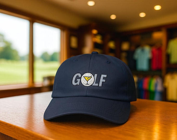 Golf Martini Logo Cap | Classic Dad Cap, Casual Golfer Hat