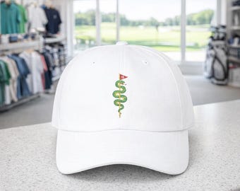 Snake Golf 18th Hole Cap | Embroidered Dad Hat