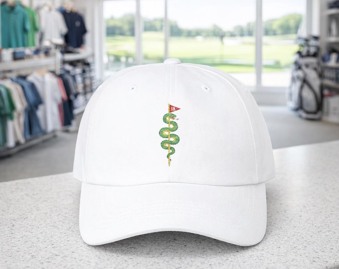 Snake Golf 18th Hole Cap | Embroidered Dad Hat