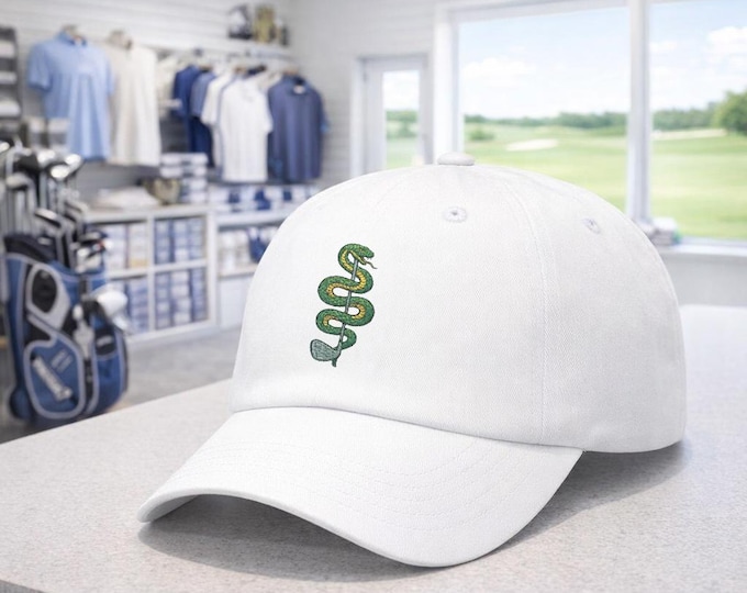Snake Golf Club Dad Cap | Unstructured Cotton Golf Hat