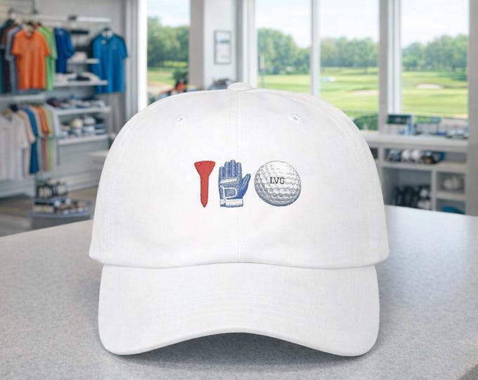 Golf Tee Glove Ball Cap | Classic Dad Cap