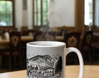 Leavenworth Washington Mountain Town Scenic Alpine Village Illustration Mug