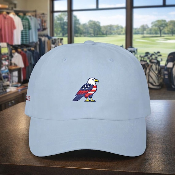 American Bald Eagle USA 250 Dad Cap | Patriotic Embroidered Baseball Hat
