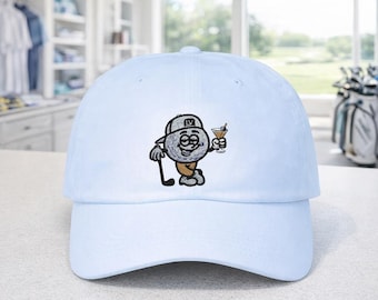 Embroidered Boozy Ball Golfer Dad Cap | Funny Golf Tournament Hat